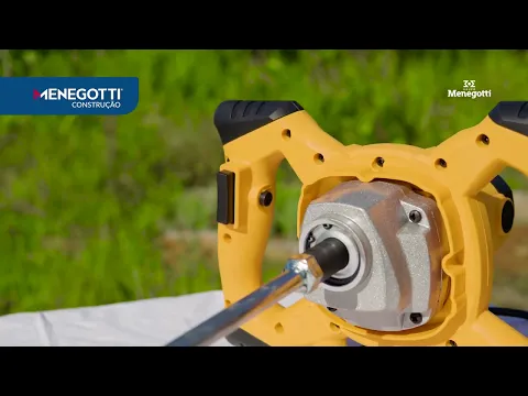 Misturador de Argamassa e Tinta 325mm 1270W 220V Menegotti Mel 1200 V4