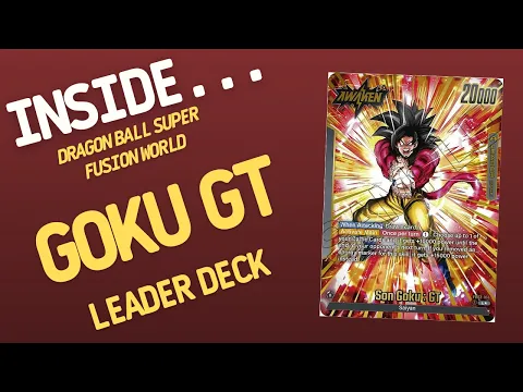 Inside…Goku GT Leader Deck - Fusion World - Dragon Ball Super Card Game (4K 60fps)