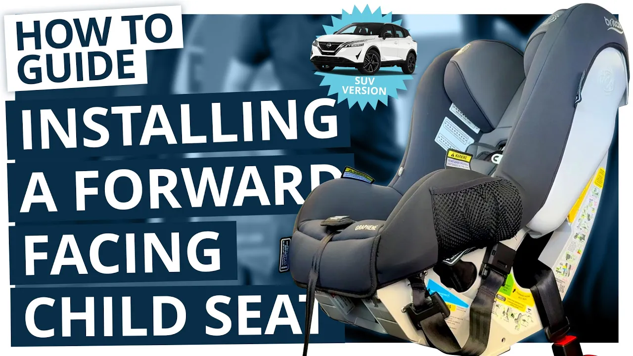 How to install a forward facing child seat in an SUV with and without ISOFIX