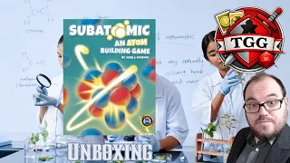 Subatomic Board Game Unboxing | Atomic Particle-Building Fun!