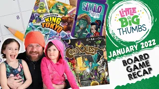 Board Game Recap - January 2022 // Little Big Thumbs
