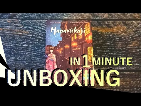 Hanamikoji UNBOXING in 1 minute
