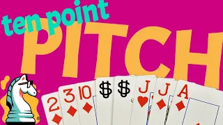 How to Play 10 Point Pitch | a partnership trick taking card game