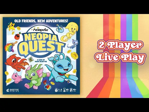 Neopets Neopia Board Game 2 Player Live Play