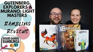 Rambling Reviews: Gutenberg Explorers & Murano: Light Masters