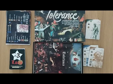 Tolerance #unboxing #teaser   #boardgame  #tabletop  AmassGames #games  #game  #cards  #history