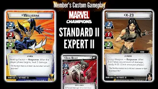 Wolverine & X-23 vs Dark Beast (Standard 2/Expert 2) Marvel Champions 2 Handed Gameplay