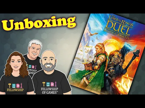 ️ LOTR Duel for Middle-earth Unboxing | Epic 2-Player Board Game First Look!