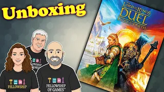️ LOTR Duel for Middle-earth Unboxing | Epic 2-Player Board Game First Look!