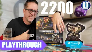 Undaunted Callisto 2200 Scenario 2 PLAYTHROUGH | A Deckbuilding WarGame!
