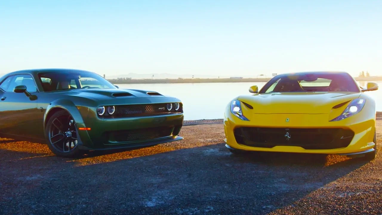 Head 2 Head FULL EPISODE | 2018 Ferrari 812 Superfast v 2019 Dodge Challenger Hellcat Redeye—Ep. 108