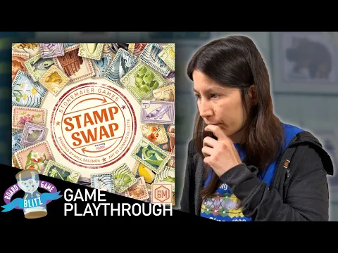 Stamp Swap - Split and choose your stamp collection | Solo Game Playthrough
