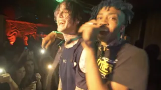 Lil Peep & Lil Tracy - white wine + white tee (live in Sacramento, CA - May 4, 2017)