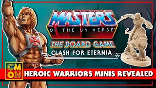 Revealed: Heroic Warriors Miniatures for CMON's MOTU: Clash for Eternia Boardgame