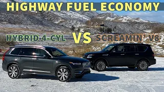 400hp & 7 Seat MPG Battle! NEW Nissan Armada vs Volvo XC90 T8 Recharge