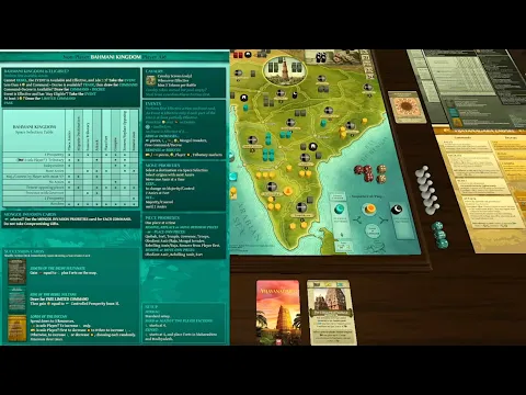 Vijayanagara (GMT Games) - Example of (solo) play