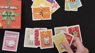 Secret Santa card game how to setup play and review #boardgame #tabletop AmassGames #gift #gifts