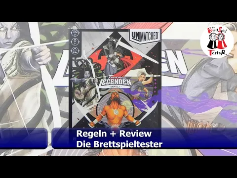 Unmatched Kampf der Legenden Kapitel 1 - Regeln + Review - Brettspiel - Die Brettspieltester