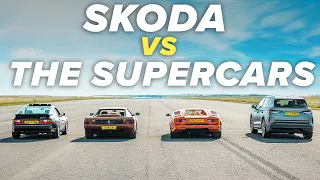 DRAG RACE: Skoda vs supercar royalty