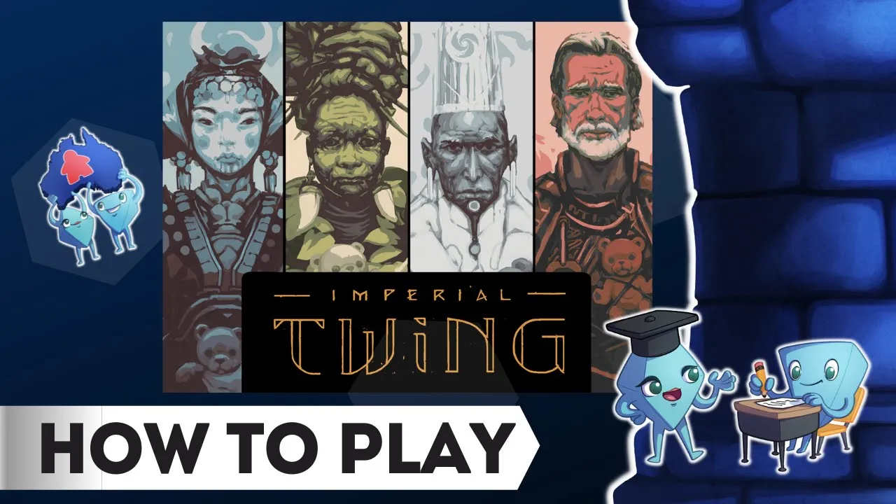 Imperial Twing 🧙- How to Play Board Game, with Tarrant and Stella