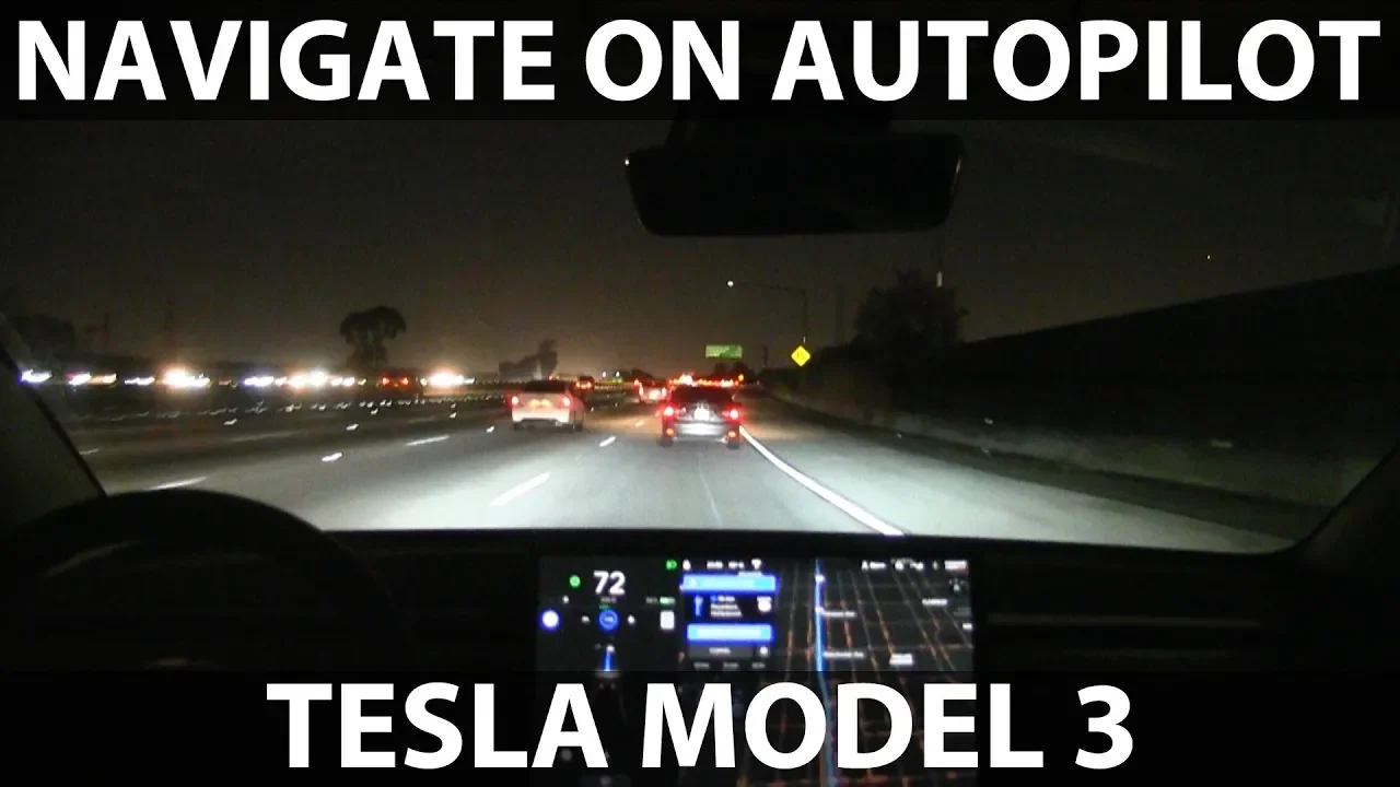Model 3 navigate on autopilot in LA