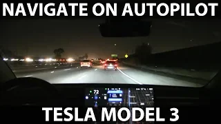 Model 3 navigate on autopilot in LA