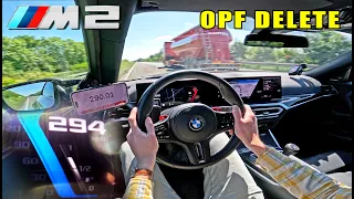 BMW M2 G87 *MANUAL* has OPF & VMAX DELETE on AUTOBAHN