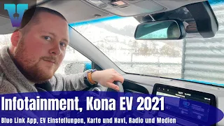 Infotainmentsystem Hyundai Kona Elektro 2021 - Tutorial  [Deutsch 4K] | Vision E Drive #68