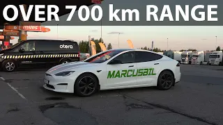 Tesla Model S LR Palladium Sunday driving