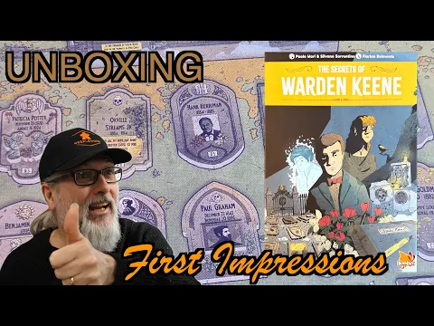 The Secrets of Warden Keene | Bombyx | Unboxing & 1st Impressions | Paolo Mori & Silvano Sorrentino