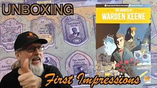 The Secrets of Warden Keene | Bombyx | Unboxing & 1st Impressions | Paolo Mori & Silvano Sorrentino