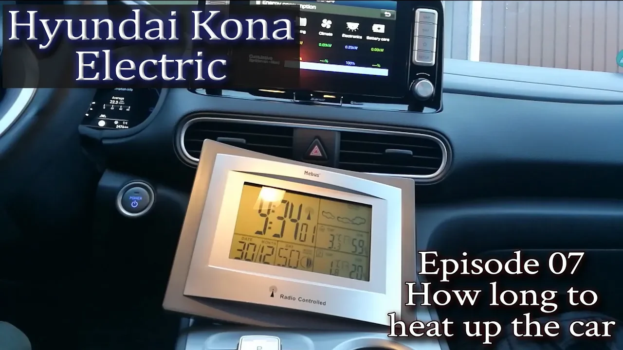 Hyundai Kona Electric - Ep 07 - How long to heat up the car