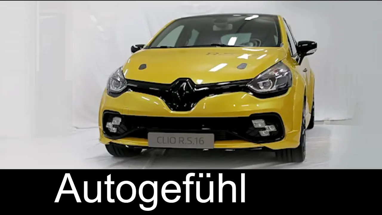 New Renault Clio RS 16 special edition Exterior Interior Driving Neu - Autogefühl