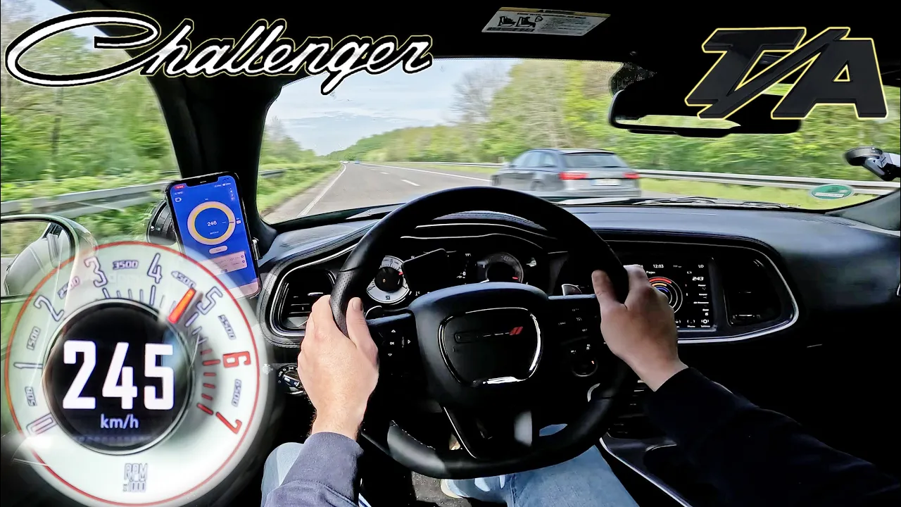 DODGE CHALLENGER RT 5.7 is V8 GLORY on UNLIMITED AUTOBAHN!