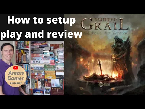 Tainted Grail - how to setup, play and review by AmassGames NOT filmed in the studio