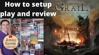 Tainted Grail - how to setup, play and review by AmassGames NOT filmed in the studio