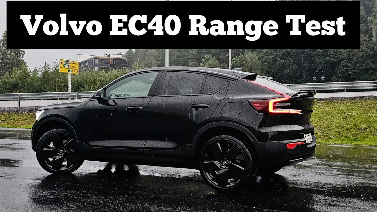 Volvo EC40 Twin Performance 😎 Highway Range Test