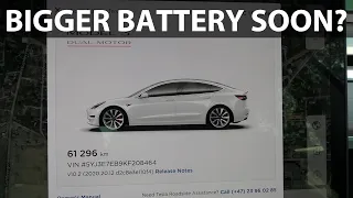Tesla increased max battery size in software to 205 kWh