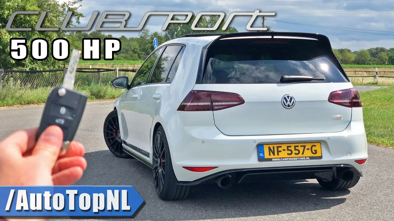 500HP VW Golf GTI Clubsport TVS REVIEW on AUTOBAHN [NO SPEED LIMIT] by AutoTopNL