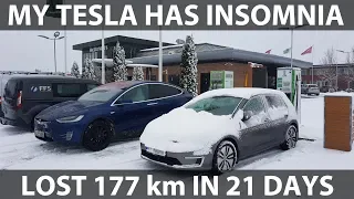 My Tesla lost 177 km/110 mi while parked