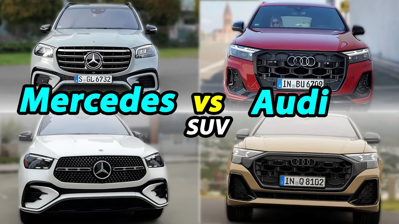 Audi vs Mercedes SUV comparison GLS vs Q7, GLE vs Q8, GLC vs Q5, EQE SUV vs Q6 e-tron