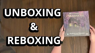 Mansions of Madness: Sanctum of Twilight Expansion - Game Unboxing & Reboxing - What's in the Box?