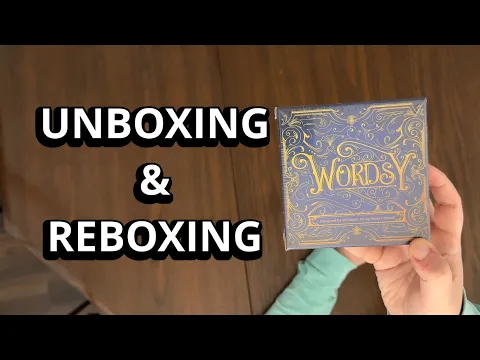 Wordsy - Quick Look Game Unboxing & Reboxing - What's in the Box?