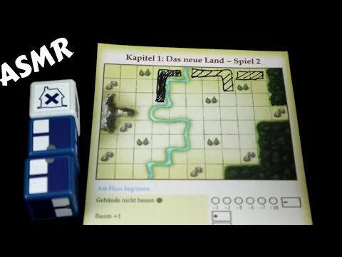 ASMR Solo Board Game Playthrough - MY CITY roll and write (Whispering) Chapter 1 Game 2/3