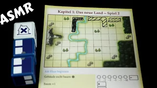 ASMR Solo Board Game Playthrough - MY CITY roll and write (Whispering) Chapter 1 Game 2/3