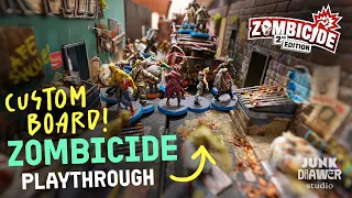 Zombicide Playthrough with SCRATCH-BUILT Terrain! // JunkDrawer Studio Ep 011