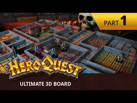 Ultimate 3D HeroQuest Dungeon Game Board (Part 1 of 3 - Planning and Construction)