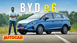 2021 BYD e6 review - Electric MPV with a claimed 500km range | First Drive | Autocar India