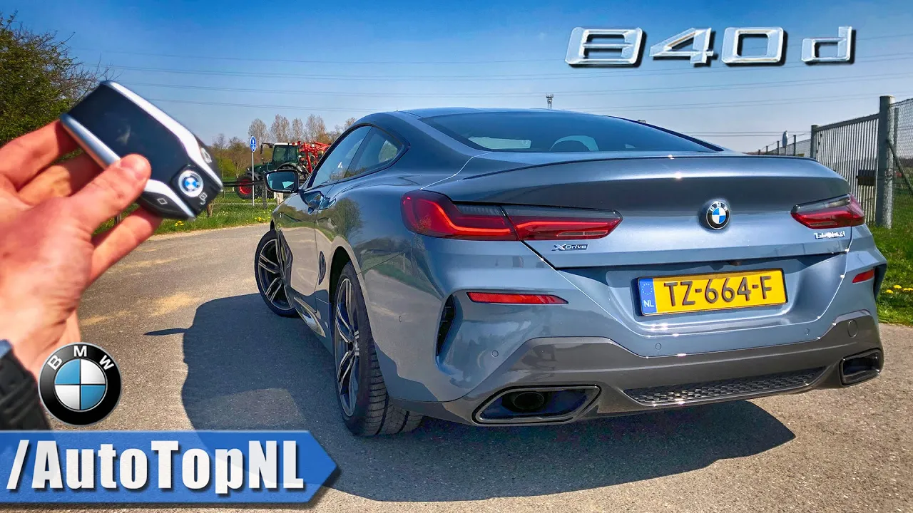 BMW 8 Series 2019 840d xDrive REVIEW POV Test Drive on AUTOBAHN & ROAD by AutoTopNL