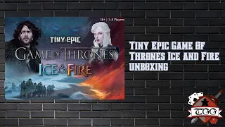 Tiny Epic Game Of Thrones Ice and Fire Unboxing
